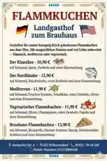 Flammkuchen im Landgasthof zum Brauhaus